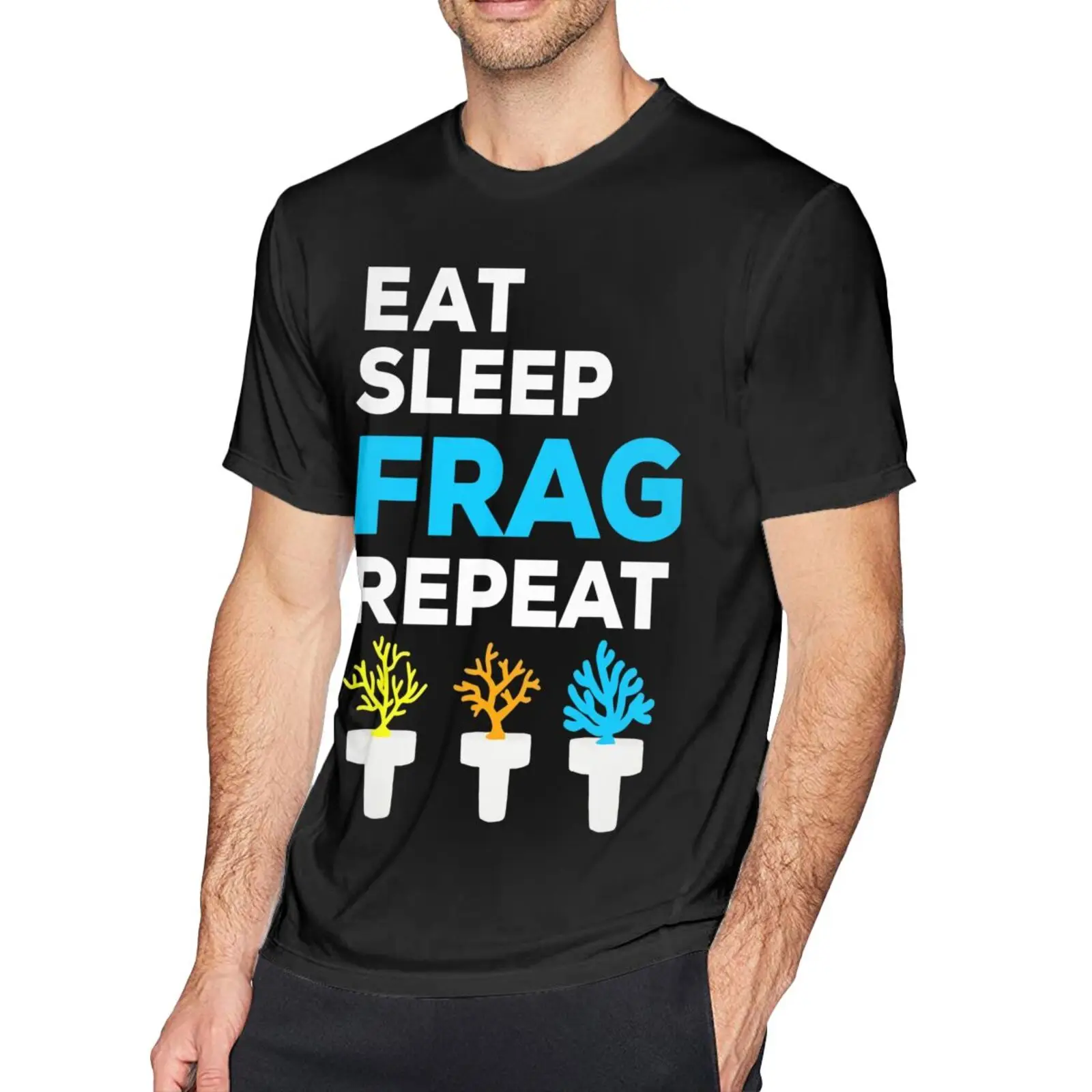 

Мужская футболка для соленой воды, аквариума, кораллового цвета, для акваристов, Мужская футболка, футболки, мужские рубашки, эстетическая о...