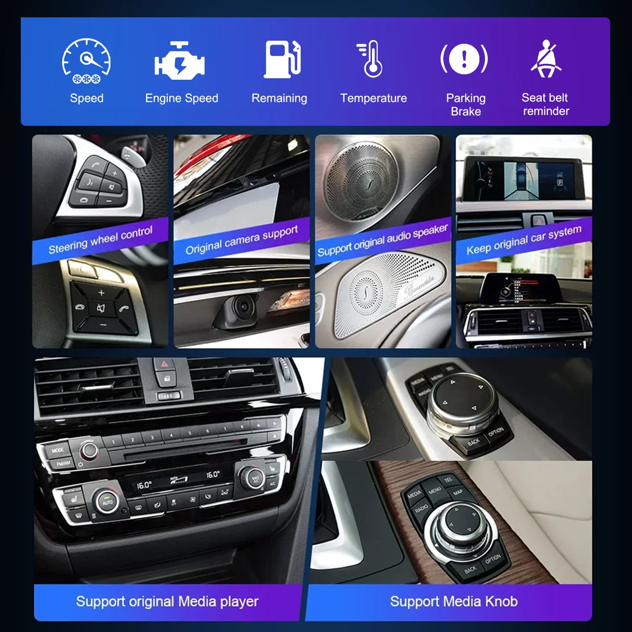Беспроводной плеер Carplay для BMW 5 серии F10 F11 F18 2011-2017, автомобильный экран, стерео GPS-навигация, авто радио (art.: 3920ce5ec9cc7) - 3920ce5ec9cc7