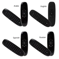 c120 fly air mouse 2 4g mini wireless keyboard rechargeable remote control for pc android tv box russian english