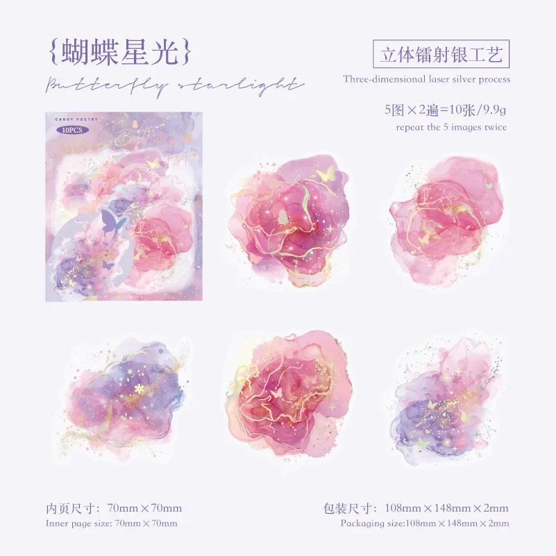 

Набор декоративных наклеек из 10 штук