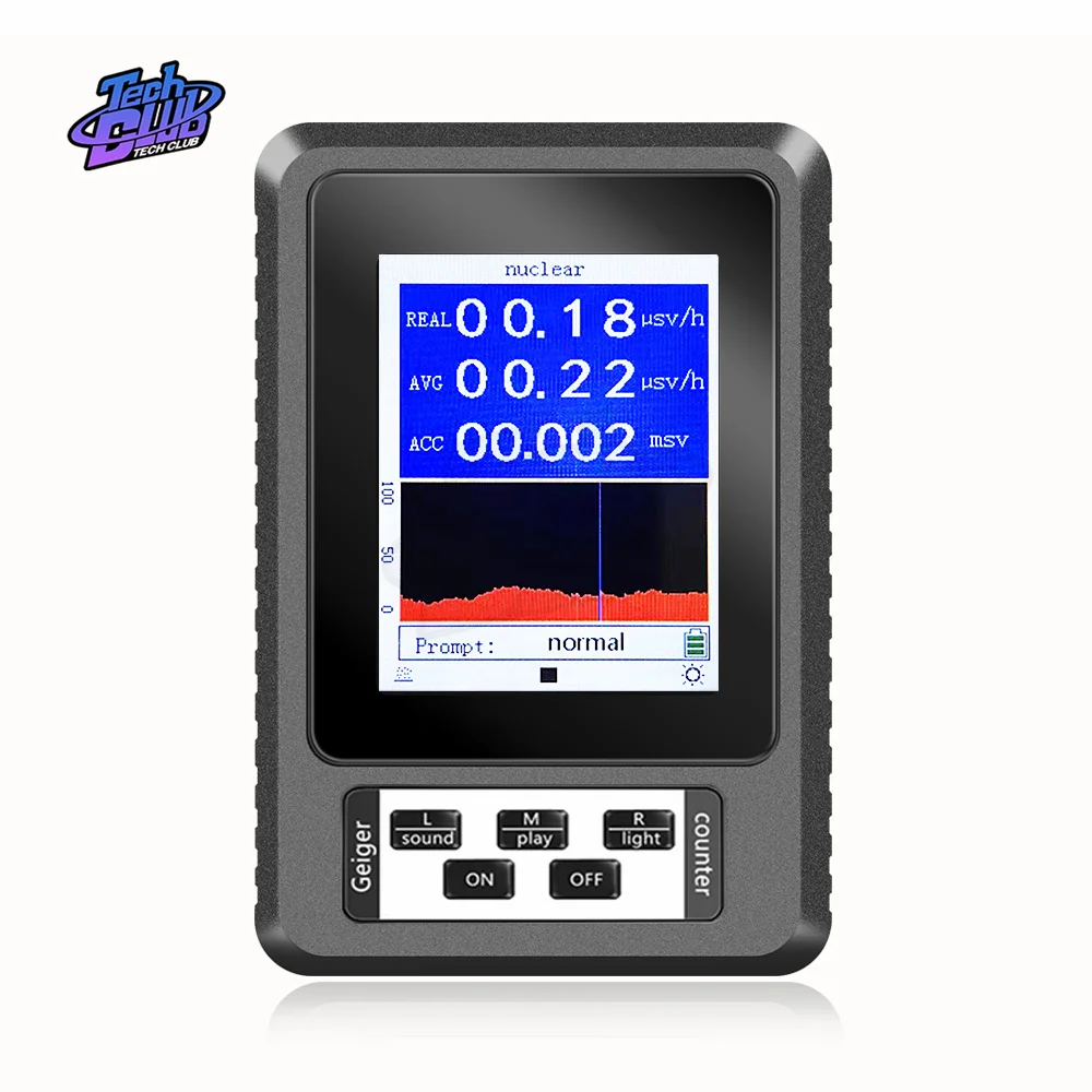 

Nuclear Radiation Detector Color Display Screen Geiger Counter Personal Dosimeter Marble Detectors Beta Gamma X-ray