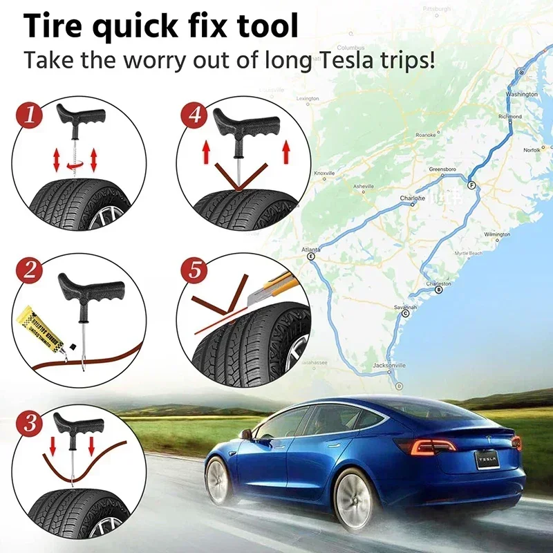 Фото Для Tesla Model 3/Y/S/X/3+ 2016-2024 Jack Pad Резиновые подушечки Подъемный адаптер Инструмент Корпус точки подъема Поддержка автомобильных аксессуаров №4