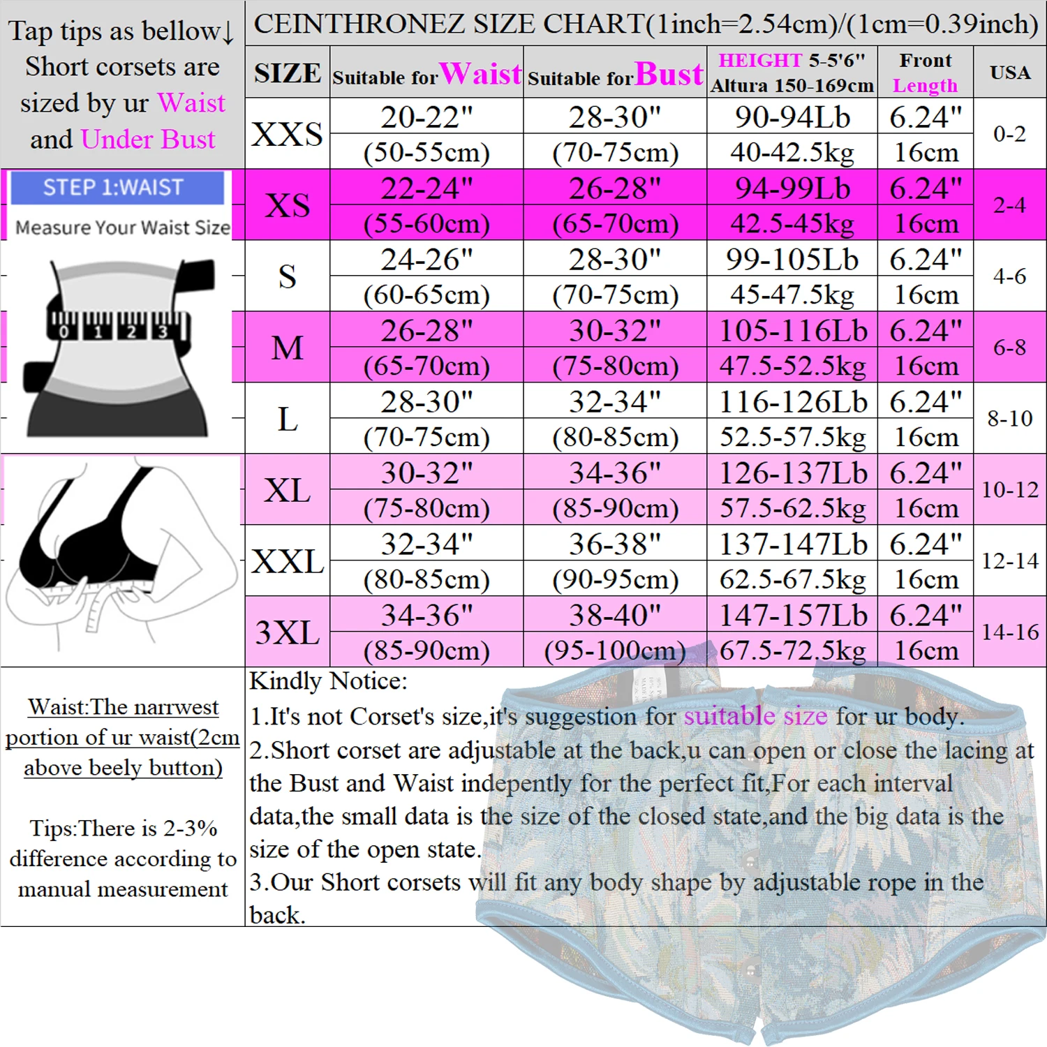 6 3 дюймовый короткий корсет под грудью пластиковый с косточками для тяжелых