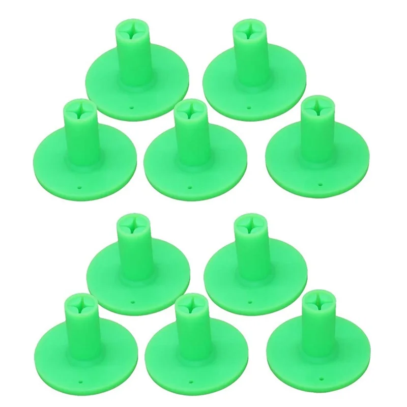 

10Pcs Golf TPR Tee Holder Set for Golf Driving Range Tee Practice Tool Professional ,Green