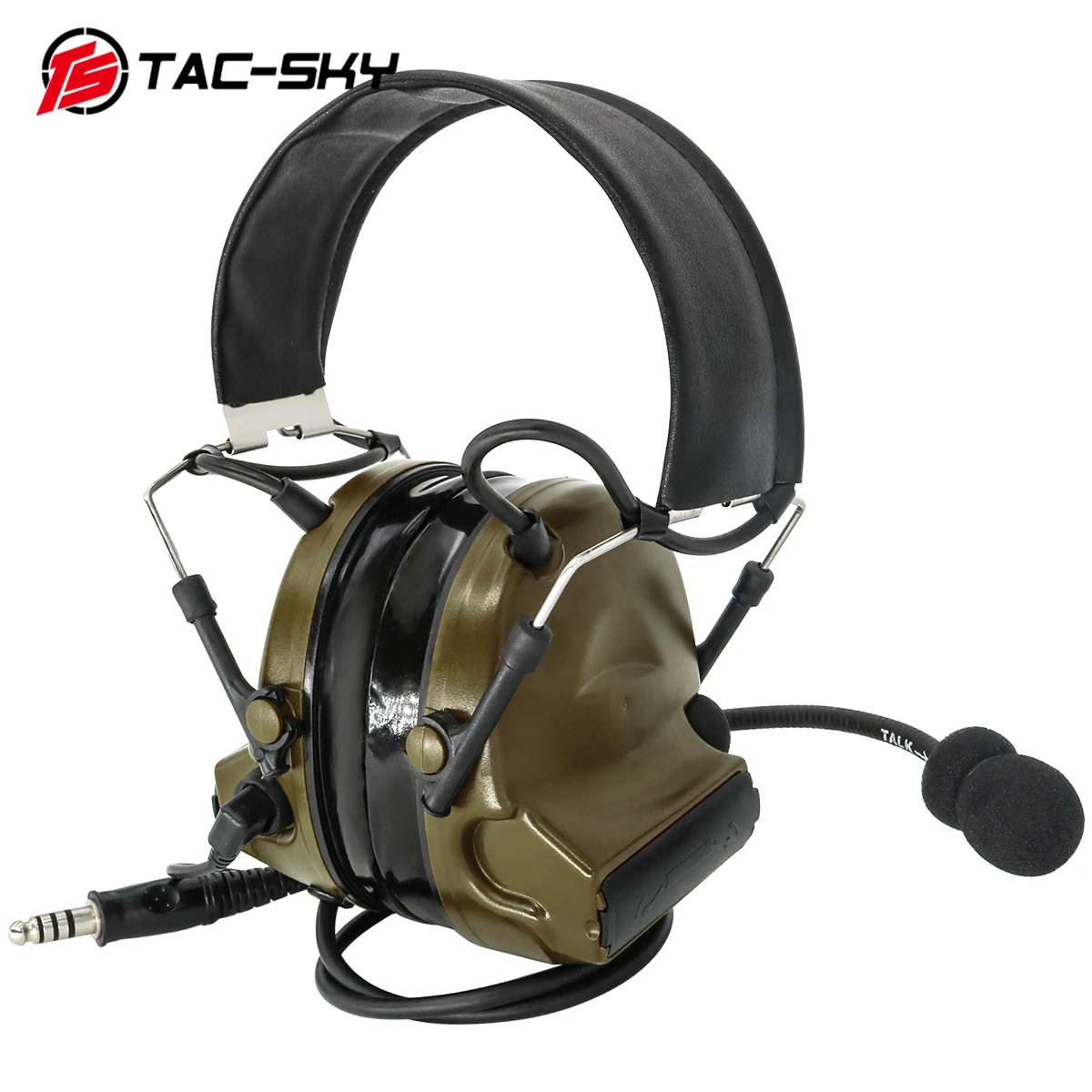 TS TAC-SKY Tactical Headset COMTAC II Walkie-Talkie Headset Outdoor Airsoft Hunting Sports Tactical Shooting C2 Headset