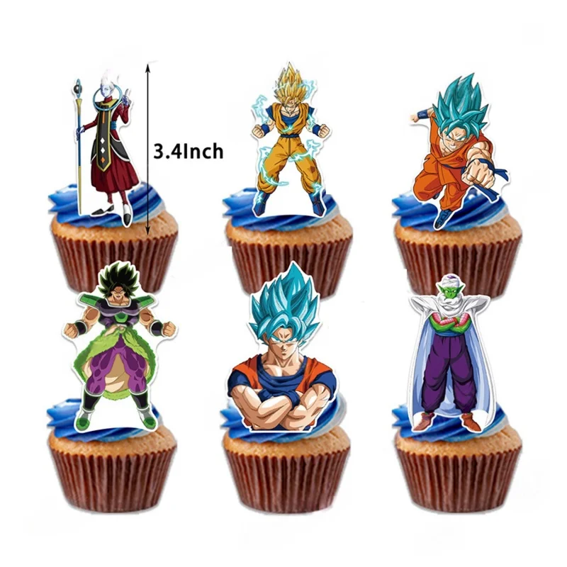 Набор украшений для торта в стиле Dragon Ball: Гоку, декор для вечеринки (art.: 3920da2cd863b) - 3920da2cd863b