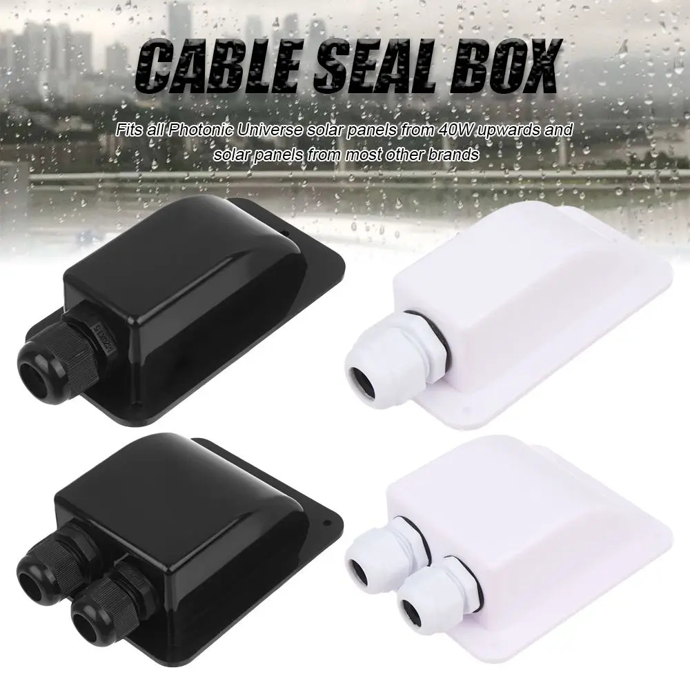 

Waterproof Camper. Caravan Boat RV Roof Cable Box Double/Single Ports Cable Entry Gland Solar Panel Terminal Block Case