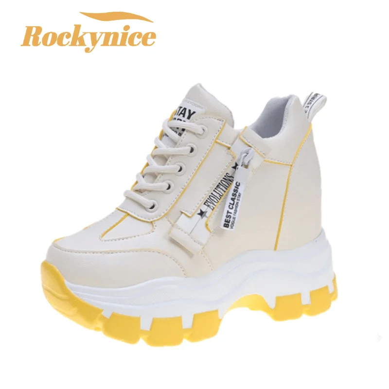 Женские высокие кроссовки 2023 весенняя женская обувь черные белые массивные