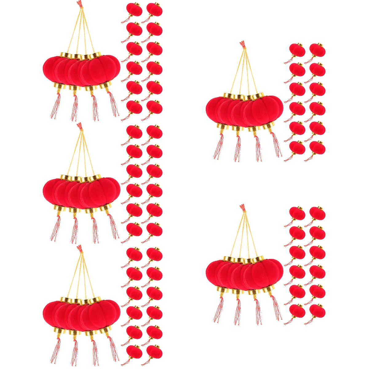 

80 шт., праздничные многофункциональные креативные красные фонари для вечерние