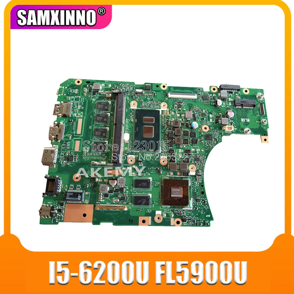 

Original For Asus FL5900U FL5800U Motherboard CPU I5-6200/6198U REV:3.0 GeForce 920M 2GB 100% tested mainboard