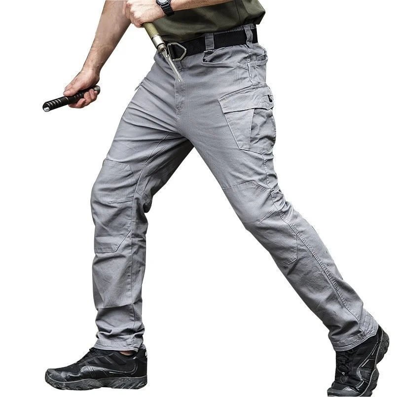 

Military Tactical Cargo Pants Men Rip-Stop Quick Dry Trousers High Quality Lightweight Stretch Multi Pockets Casual Pants