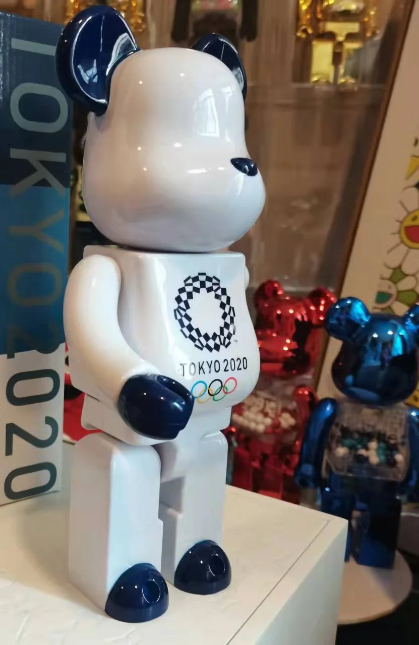 

28 см Bearbrick 400% 2020, Токийский медведь, кирпич, уличное искусство, медвежонок, гальваническое украшение