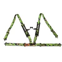 4 point 2seat camouflage seat belt extension seat belts plus racing harness