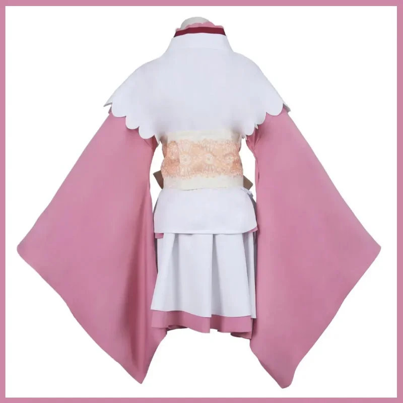 FC6Anime Game Senren*Banka Murasame Косплей Костюм Парик Розовое японское кимоно Юбка Пальто