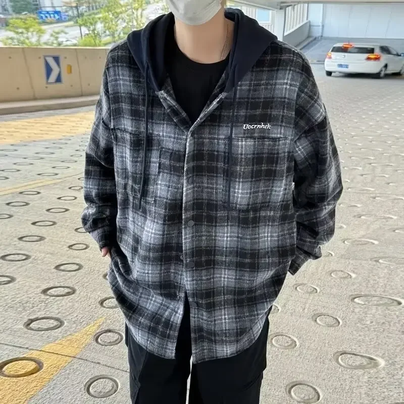 Весна-Осень 2024 модная мужская Свободная куртка в гонконгском стиле японском