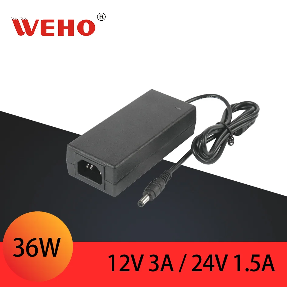 

Desktop AC Adaptor 12V 3A / 24V 1.5A DC 36W Power Adapter
