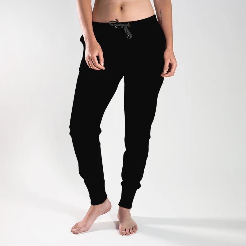 

2023 Women Jogger Solid Black Have Pocket Harem Pants Fahsion High Quaility Soft Comfortable Streetwear