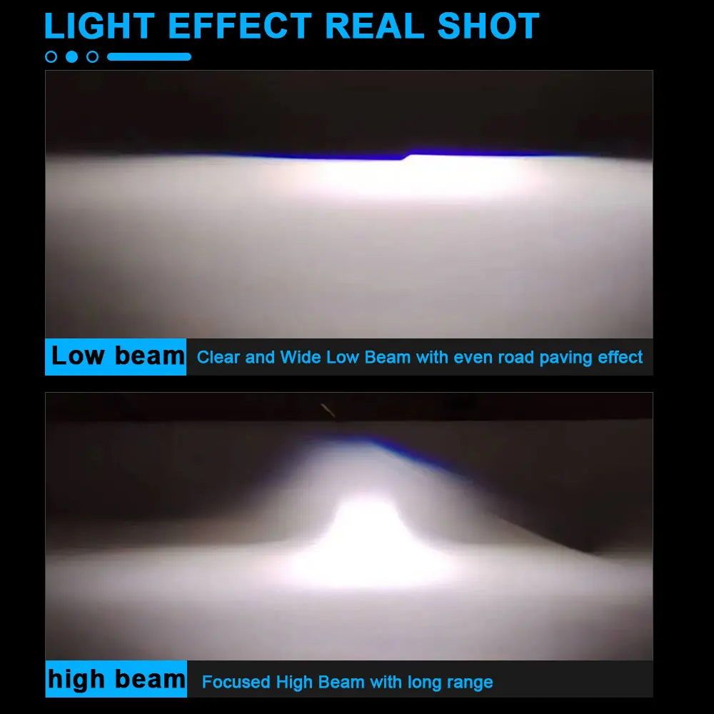 2 шт. трехдюймовые лампы для автомобильных фар 200 Вт 6000K