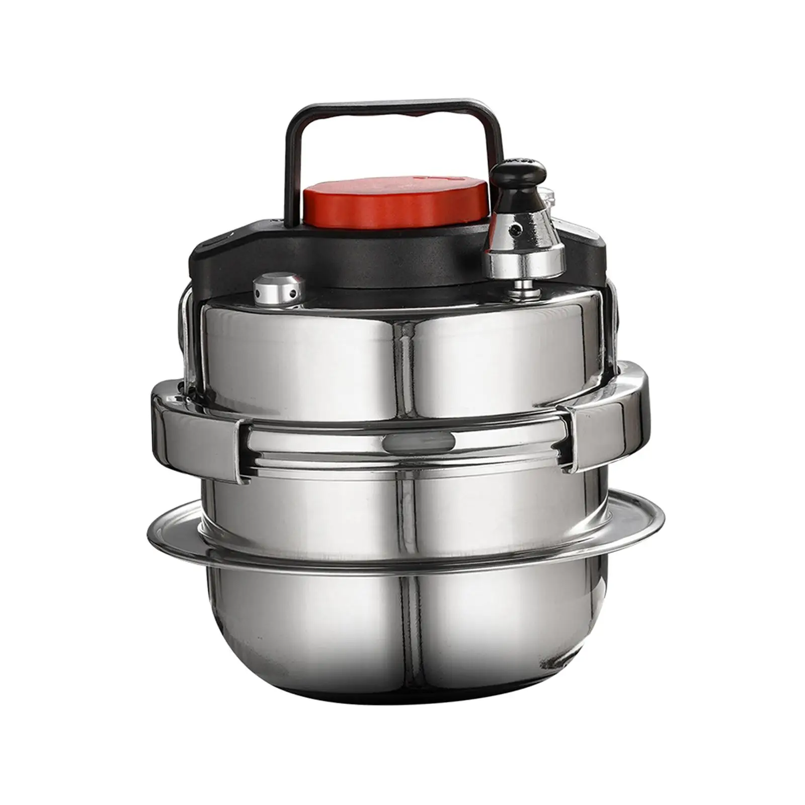 

Stainless Steel Pressure Cooker Camping Cooking Pot 1.4L Mini