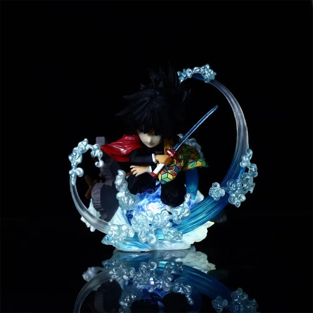 

Anime Demon Slayer Kimetsu No Yaiba Tomioka Giyuu GK G5 PVC Action Figure Collectible Model Doll Toy 10cm