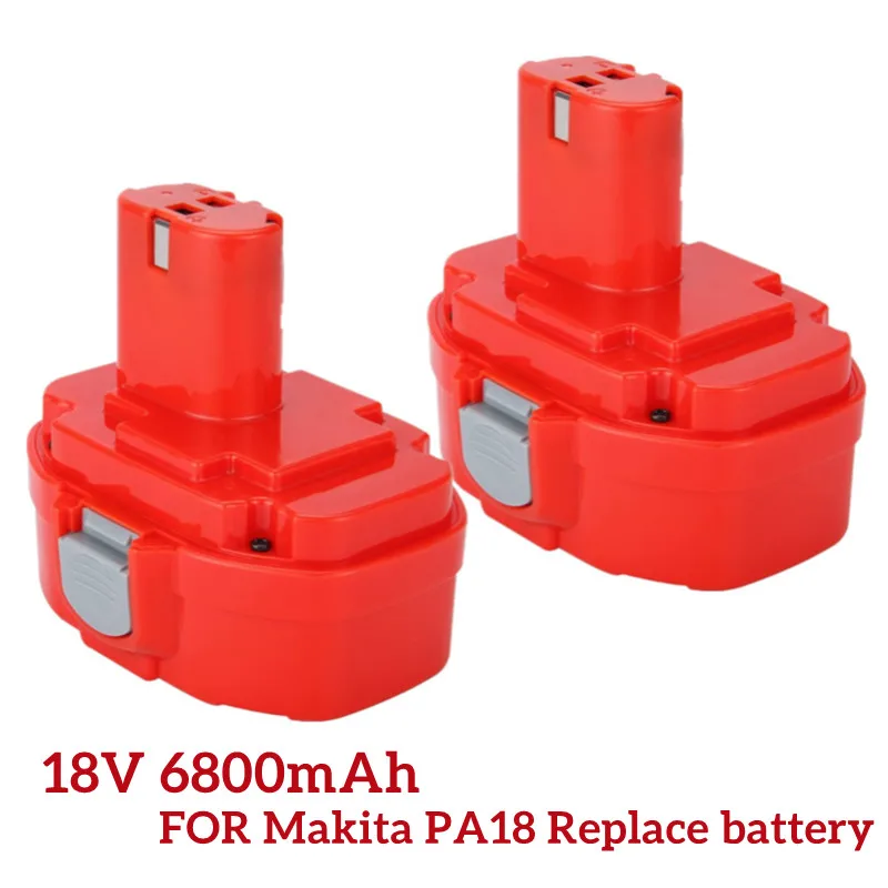 

Ni-MH 18V 6800mAh Replacement Battery for Makita PA18 1822 1823 192826-5 193159-1 193140-2 Fit for Makita 4334D 5046DA 6343D