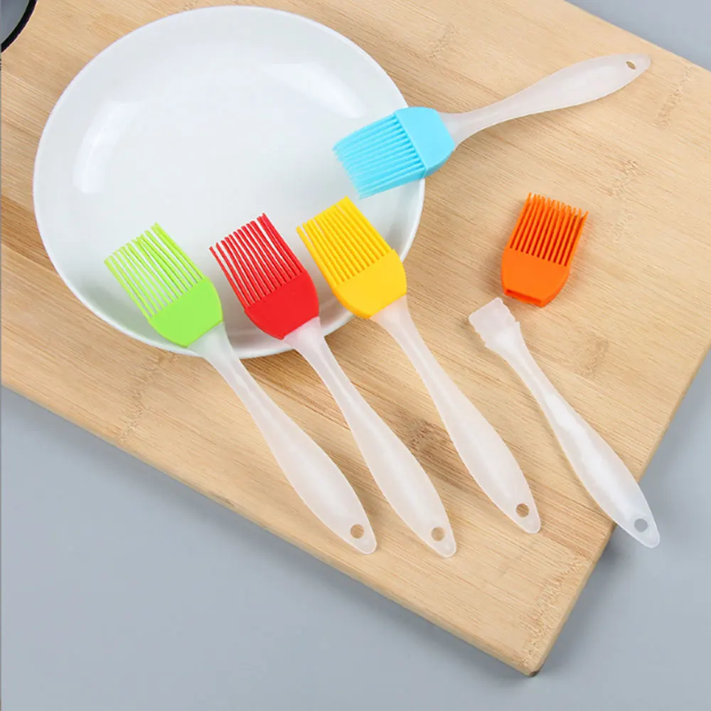 

7Pcs/set Silicone Grill Brush Bread Chef Brush Pastry Cooking Smear BBQ Brush Tool Camping Bread Baking Pan Oil Kitchen Brush