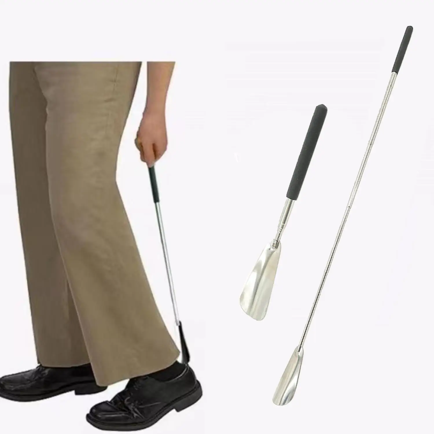 Удлиненные рожки для обуви портативный выдвижной рожок в форме ложки гибкий