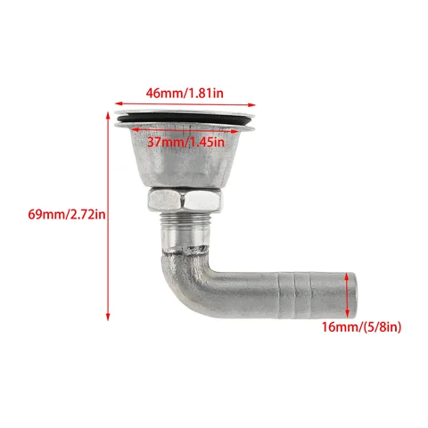 Топливное отверстие для лодки из нержавеющей стали 316