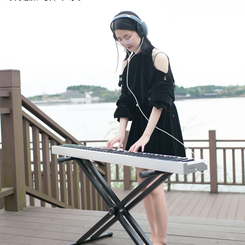 

Musical Keyboard Piano Professional Children 88 Keys Digital Folding Piano Tools Flexible Musique Sports And Recreation