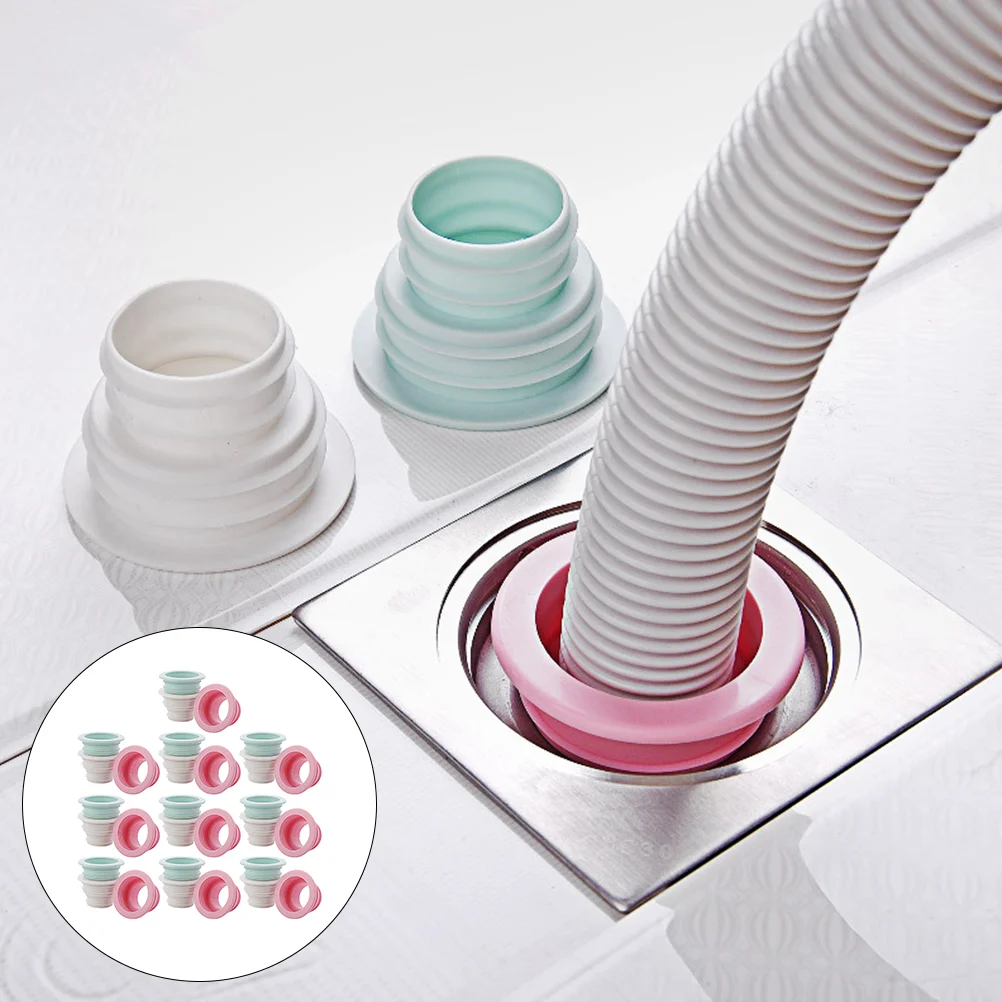 

10pcs Multi-function Drain Tube Plug Household Drain Stopper Home Supply
