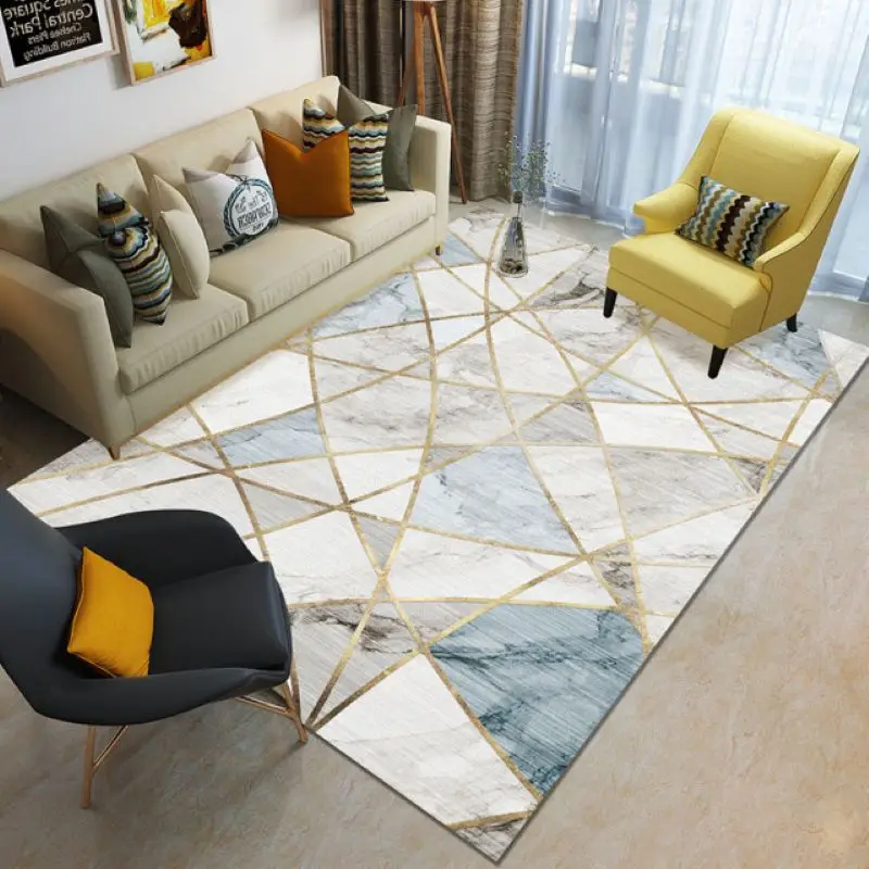 

Modern Geometric Carpet Bedroom Area Rug Doormat Non-slip Floor Rug Decor Carpet for Living Room Kid Crawling Mat Alfombra Tapis