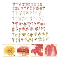 stickers flower scrapbookingsticker transparent greenery sheets assorted styles floral diy pack scrapbook set