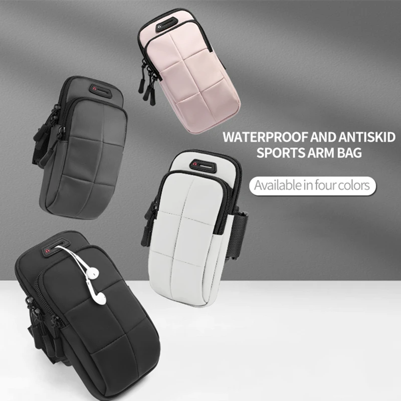 Outdoor Sports Bags Fitness Running Waterproof Reflective Armband For 6.7 Inch Universal Cell Phone Arm Wrist Pouch Pack Cover