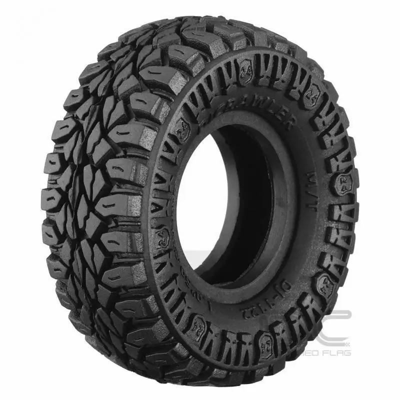 

For Axial Scx24 90081 Axi00006 Bronco Deadbolt Gladiator 1.0 Inch Wide Mt Tires+sponge Rubber 1/24 Rc Crawler Truck Car Parts