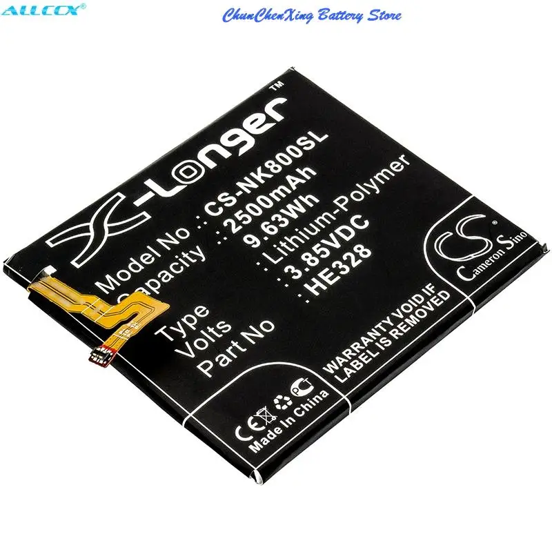 Аккумулятор Cameron Sino 2500 мАч HE328 для Nokia 8 Global Dual SIM TD-LTE