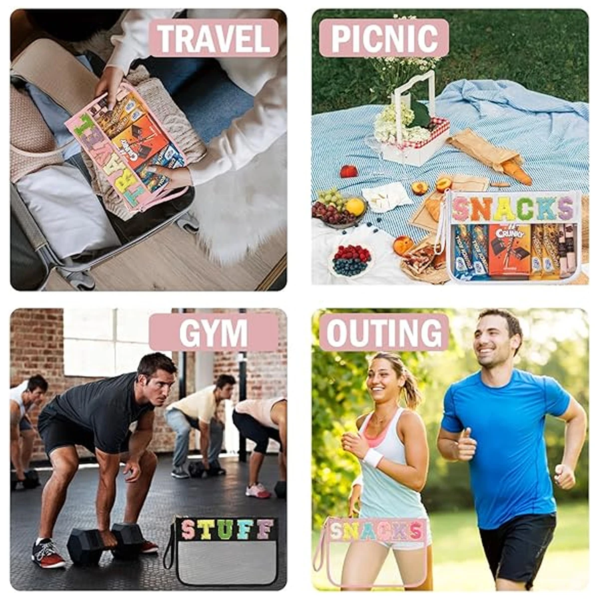 YANZAI Прозрачная Косметичка Для Женщин Модный Нейлоновый Чехол Макияжа Из ПВХ В