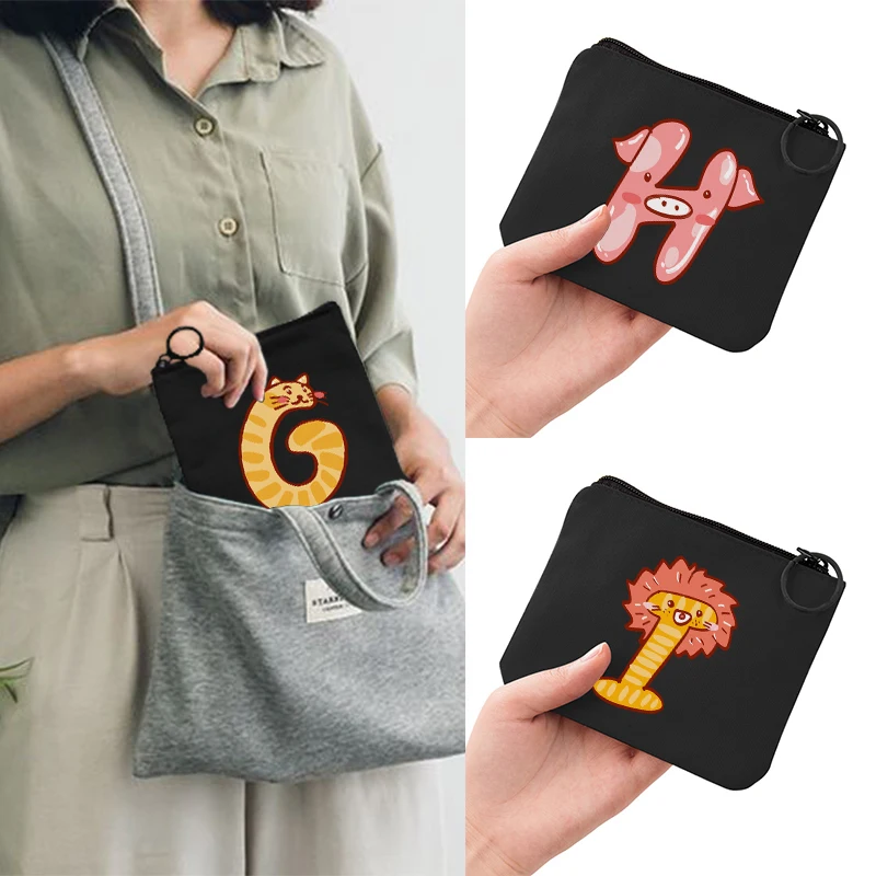 

Women Colorful Animal LettersCoin Purse Bank Card Bag Mini Cute Zipper Great Variety of Models Girls Coin Wallet Bag Key Holder