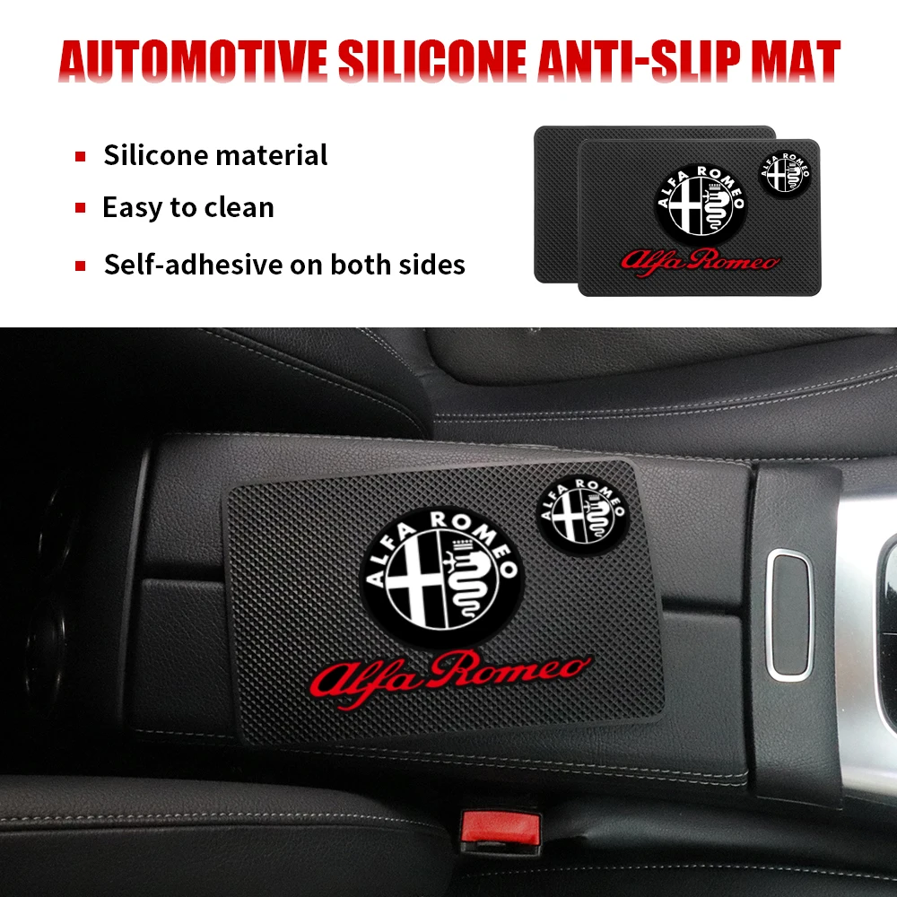 

Car Styling Dashboard Non Slip Phone Mats Anti-slip Silicone Pads Auto Accessories For Alfa romeo 159 mito giulietta 147 156 166