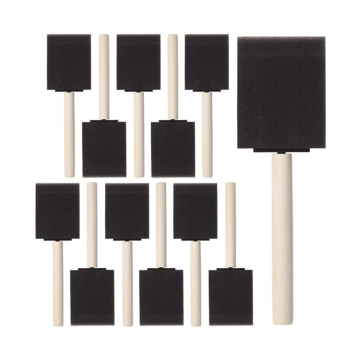 

Набор кистей для рисования с деревянной ручкой, 2 дюйма, 50 шт.