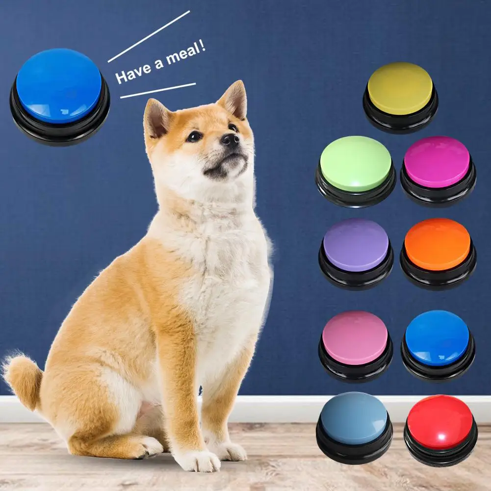 

Bite Resistant Relieve Boredom Sound Button Entertain Interactions Pet Dog Recordable Talking Button Pet Supplies