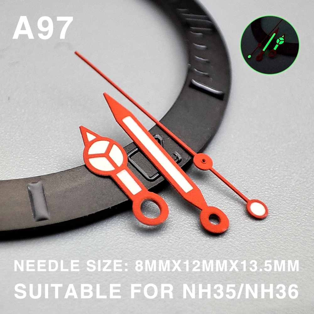 Watch Accessories NH35 Watch Handse Luminous  Watch Hands NH35 NH36 Movement Men's Mechanical Watch Handse