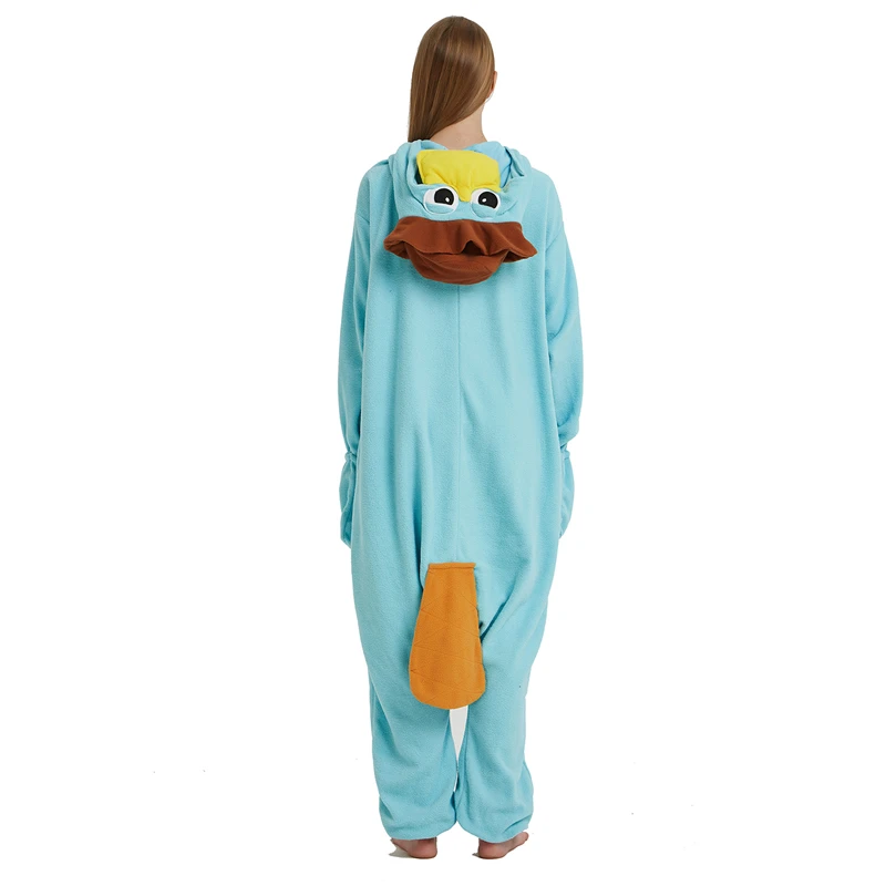 Adult Duck Onesie Women Men Kigurumi Pyjamas Animal Cartoon Pajama Homewear Halloween Cosplay Party Costume