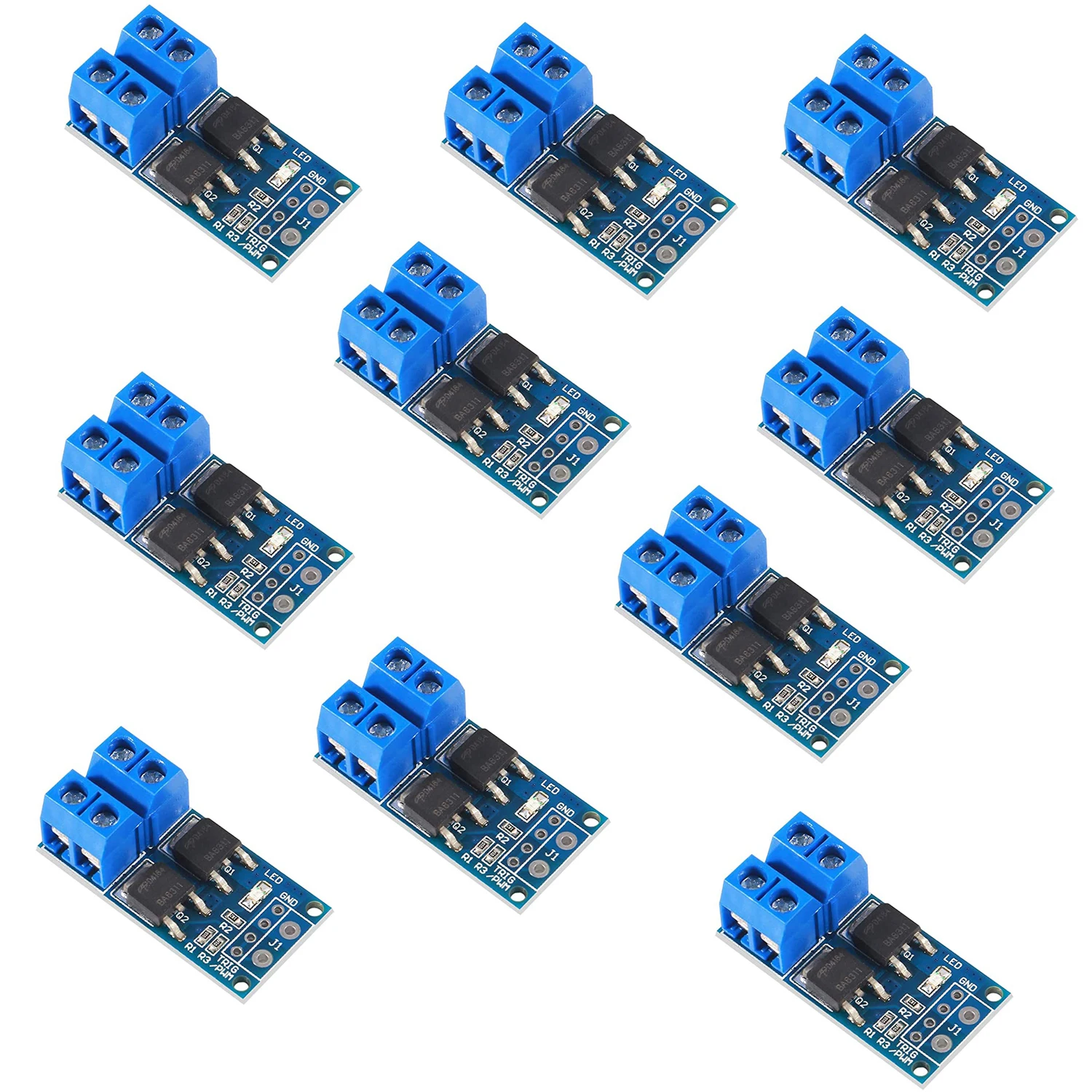 10 шт. 15 А 400 Вт МОП полевой триггерный Переключатель привода Стандартный регулятор панель управления триггерный переключатель двигателя плата привода комплект для самостоятельной сборки