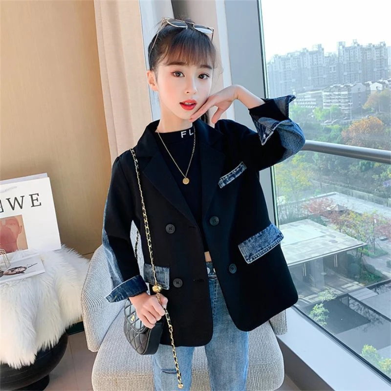 

Children Autumn Coat Baby Girls Jacket Kids Spring Outerwear Children Fashion Denim Coat Kids Jackets for Girls Coats Kids
