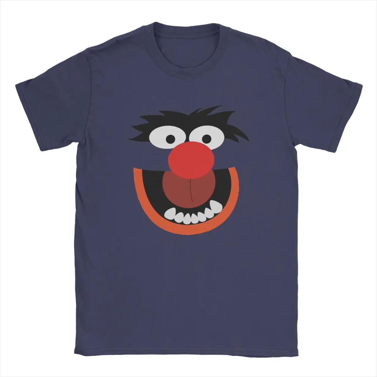 

Muppets Animal Active Men's T Shirt Disney Casual Tees Short Sleeve Crewneck T-Shirts Cotton Plus Size Tops