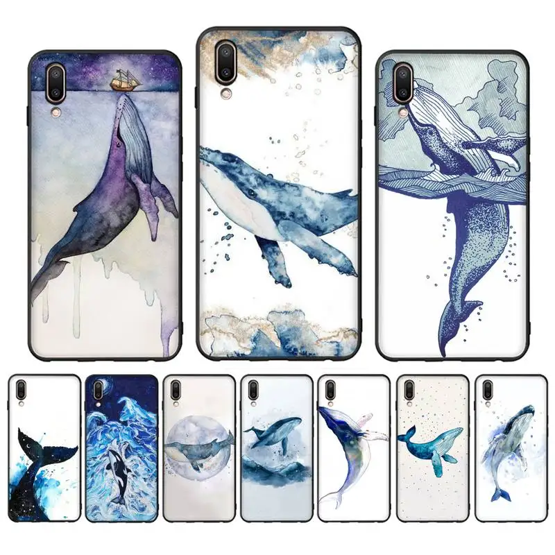 

Killer Whale Phone Case For Oppo Reno Realme C3 6Pro Cover For vivo Y91C Y17 Y19 Funda Capa