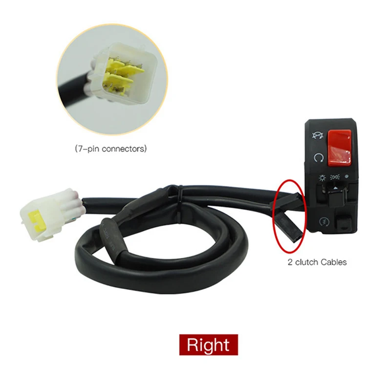 

22mm Motorcycle Switches Motorbike Horn Button Turn Signal Electric Fog Lamp Light Start Handlebar Controller Switch