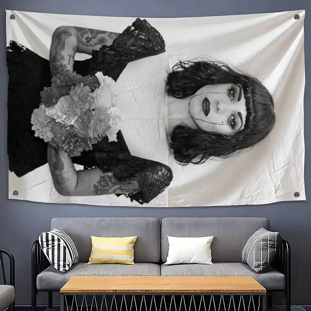 Фото Флаги FEMME FATALE M-Mon L-Laferte, подходящие для вечеринок, клубов, украшения стен на открытом воздухе, баннеры для фанатов, подарки №1
