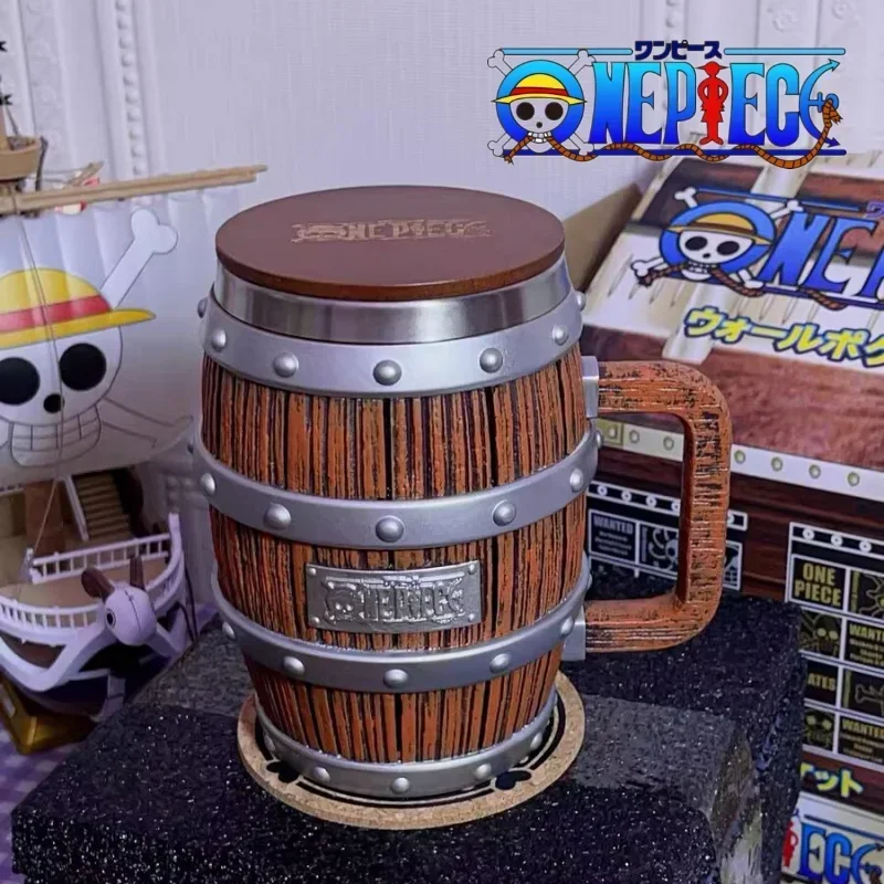 Цельная фигурка Ace Luffy Sabo винная бочка чашка Cheers Series золото серебро орнамент