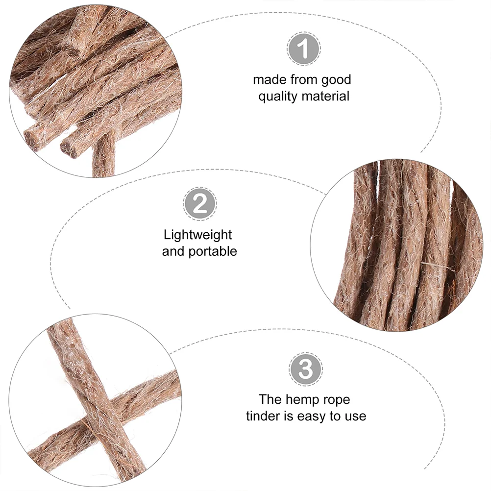30 шт. прожигание пеший туризм пожарный стартер кемпинговая веревка инструменты